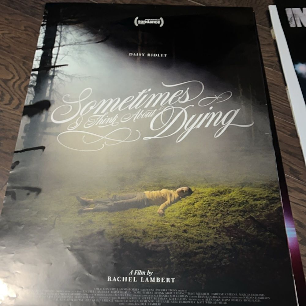 Sometimes I think about Dying promo promotional 27x 39 Movie Poster Daisy Ridley
